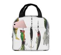 ALLiYa Various Type of Fishing Baits Lunch Bag Hand-Held Fresh-Keeping Bag Storage Cool Or Warm Picnic Bag Work Bag