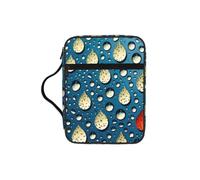 Alliya Water Drops Dots Bible Storage Bag Bible Carrying Case with Handle and Zippered Pocket