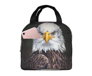 ALLiYa White Head Eagle Lunch Bag Hand-Held Fresh-Keeping Bag Storage Cool Or Warm Picnic Bag Work Bag