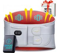 ALLJOY 170cm Cordless Heat Pad for Back Pain Relief, 10000mAh Lower Back Massager with 3 Heat 3 Vibration, Portable Heat Pad for Cramps, Birthday Gifts for Women Men Mom Dad