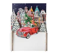 Alljoy 3D Dog Fetching The Pawsome Tree Pop Up Christmas Greeting Card XPOP044