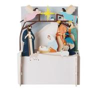 Alljoy 3D Religious Nativity Scene Pop Up Christmas Greeting Card XPOP043