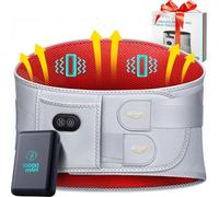 ALLJOY 67" Cordless Heating Pad for Back Pain Relief FSA HSA Eligible, 10000mAh Lower Back Massager with 3 Heat 3 Vibration, Portable Heating Pad for Cramps, Father‘s Day Gifts for Dad Men Mom Women