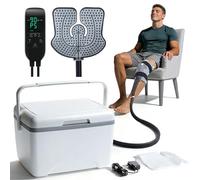 ALLJOY 8.5QT Cold Therapy Machine with Programmable Timer, Knee Ice Machine for Knee After Surgery, Cryotherapy Pain Relief System with Precise Temperature Control - Grey