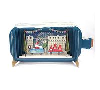 Alljoy Design Message in A Bottle Santa Driving Pop Up Christmas Greeting Card by Alljoy Cards XMIB014 XMIB014