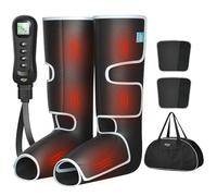 ALLJOY Leg Massager for Circulation and Pain Relief FSA, Gifts for Dad Mom Mothers Day Fathers Day, Leg Massager with Heat and Compression Helpful for Vericose Veins, Fatigue, Cramps, Swelling, Edema