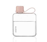 ALLKELR Portable Flat Water Bottle, 10.8 oz, Pink