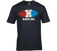ALLKODO Men's Inspired by Happy Mondays Madchester Rave ON T-Shirt Black XXL