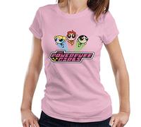 Alll+Every Powerpuff Girls Classic Logo Women's T-Shirt Light Pink