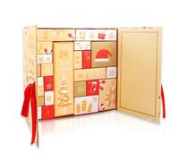AllLeeGay Christmas Advent Calendars 2023 - 24 Colorful Reusable Boxes for Filling, Advent Calendar Fillers for Kids & Adults, Perfect Christmas Gifts and Presents, Yellow