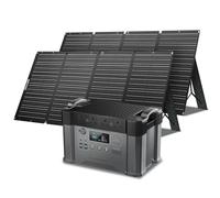 ALLLPOWERS S2000 PRO Solar Generator, 2400W Portable Power Station with 2 * 200W Folable Solar Panels Included, Portable Generator 1451Wh Battery Pack for Outdoor RV Camping Home Emergency Travel