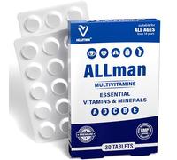 Allman A-Z Multivitamin - 30 Vegetarian Tablets with B12, D3, Iron & Zinc Daily Immune & Energy Support for Men & Women