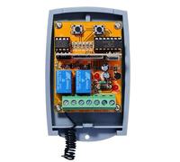 Allmatic Compatible Wireless Receiver 2-Channel Receiver for B.RO WN/B.RO OVER/B.RO Star/WALL / TECH3 / FOR4 Remote Controls 12-24 VAC/DC, NO/NC 433.92MHz Rolling/Fixed Code
