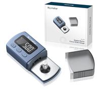 ALLmeter Digital Turntable Stylus Tracking Force Gauge 0.01g/5.00g Nonmagnetic Cartridge Scale with LCD Backlight,5g Calibration Weight,4 Spare Batteries for MM/MC/MI Tonearm Phono Cartridges