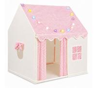 ALLmeter Kids Play Tent with LED Lights - Easy Setup 10 Mins,Large Indoor Outdoor Playhouse for Children,Spacious Play Tents for Girls & Boys Ages 3-12,Gift Idea for Birthday Christmas Children's Day