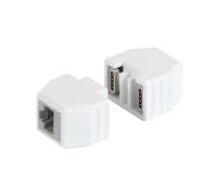 ALLNET TP-TP Kupplung CAT6A Buchse 1:1 8-pol. RJ45 magnetische Sicherungskupplung 50er Bulk Set Abwurfbuchse PoE fähig