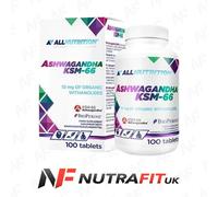 ALLNUTRITION ASHWAGANDHA KSM-66 organic herbal extract with Bioperine 100 tabs