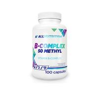 ALLNUTRITION B-Complex 50 Methyl Dietary Supplement - Vitamin b Complex high Strength - Choline & Inositol Tablets - PABA - VIT b12 Complex high Strength - 1 Capsule Per Day, 100 Capsules