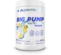 ALLNUTRITION Big Pump Pre Workout Performance Boost Food Supplement - L-Citrulline, L-Arginine, Taurine, Beta Alanine Mix - No Stimulants - Instant Powder 420g - Lemon