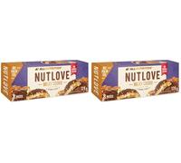 ALLNUTRITION Nutlove Sugar Free Chocolate Cookies - Milk Chocolate Biscuits with Peanut & Caramel Filling - Sugar Free Sweets - Low Calorie Snacks - 2 Pack x 128 g