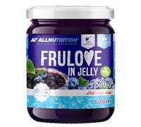 ALLNUTRITION Sugar Free Jam - Frulove In Jelly Blueberry - Seriously Low Carb Fruits in Jelly - 80% Fruit Jelly Low Calorie Spread - Sugar Free Marmalade - Vegan Friendly - 500g