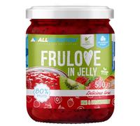 ALLNUTRITION Sugar Free Jam - Frulove In Jelly Kiwi & Strawberry - Seriously Low Carb Fruits in Jelly - 80% Fruit Jelly Low Calorie Spread - Sugar Free Marmalade - Vegan Friendly - 500g