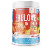 ALLNUTRITION Sugar Free Jam - Frulove in Jelly Peach - Seriously Low Carb Fruits in Jelly - 80% Fruit Jelly Low Calorie Spread - Sugar Free Marmalade - Vegan Friendly - 1000g