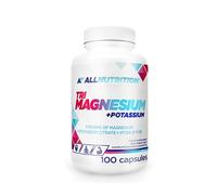 ALLNUTRITION Tri Magnesium + Potassium - Potassium Magnesium Supplements - Magnesium Plus Potassium - Magnesium Advanced - Fortified with Potassium and Pyridoxal-5-Phosphate - High Dose - 100 Capsules