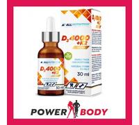 ALLNUTRITION Vitamin D3 4000+K2 Drops Liquid Dietary Supplement -Vitamin D3 & K2-500 Servings - Vitamin d3 and k2 high Strength - Vegan Vitamin D3 & K2 Vitamin Supplements - 30ml