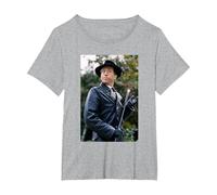 Allo Allo Herr Otto Flick Actor David Janson T-Shirt, Women's Plus, Heather Grey, 4X