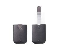 Allocacoc DAX wallet, Slim Thin Magnetic Cascading pull-tab Wallet, Hold up to 6 cards, Card holder, Cash Slot, Fast Access, Minimalist; Everyday Carry Travel Friendly Women Men Teen Gift (Black, PU)