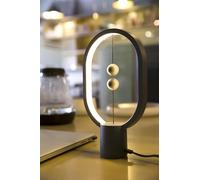 Allocacoc Heng Balance lamp, DesignNest, Switch on in mid-air, USB Powered LED Table Plastic lamp, magneticDesk lamp, Warm Eye-Care Lamp, Contemporary Soft Light, Office, Home (Mini Dark Grey)