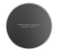 Allocacoc Wireless Charger, Aluminium, Ultra Slim, 15W, Qi Support, Overcharge P