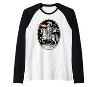 Alloces The Infernal Cavalier Raglan Baseball Tee