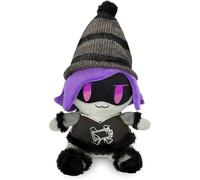 AlloFuu Murder Drones Plush Toys,Cartoon Stuffed Animal Pillow Cushion Soft Plushies Dolls with Stickers as Gift for Fans Kids Collection (Purple Hat)