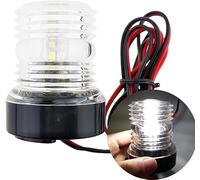 ALLOMN Boat Navigation Light, Allround 360° White Boats Light 12V Marine Navigation Lights IP65 Waterproof LED Navigation Lights for Boat Yacht