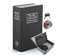 ALLOMN Book Safe with Combination Lock, Dictionary-shaped Money Box Hidden Secret Security Lock-up Piggy Bank with Keys for Coins Cash Money Jewellery