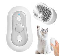 ALLOMN Cat Brush with Release Button, USB Rechargeable Pet Steam Brush for Long Short Hair, Self Cleaning Slicker Steamy Cat Brushs with Water Tank for Shedding Removing Loose Fur and Massage
