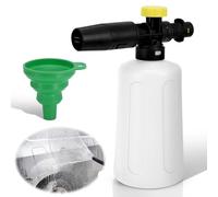 ALLOMN Snow Foam Lance for Karcher K Series K2 K3 K4 K5 K6 K7 Pressure Washer, 750ml Leak Proof Car Wash Snow Foam Cannon Pot Bottle with Funnel for Cleaning Cars & Various Vehicle