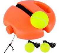ALLOMN Tennis Trainer with 3 String Balls, Portable Rebound Ball for Single Tennis Training, Practice Rebounder for Adults Or Children Beginners Tennis Practice Training Tools, Suitable as a Gift