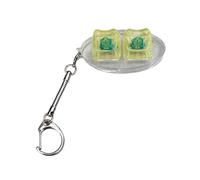 alloneslife 2 Keyboards Clicks Toy Keychain Mechanical Switches Tester for Training and Travel Companion Creative Keyboard Keychain