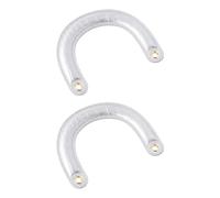 alloneslife 2Pcs Stylish Curved PU Bag Handle Strap Replacement for Comfort and Durability for Creators and Fashion Individuals Curved Handle