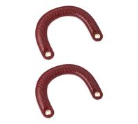 alloneslife 2Pcs Stylish Curved PU Bag Handle Strap Replacement for Comfort and Durability for Creators and Fashion Individuals Curved Handle
