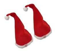 alloneslife 2Pieces Interactive Christmas Party Hat Auto Swing Design Builts In Festival Music Soft PP Cotton For Group Event Electric Christmas Hat With Music