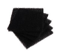 alloneslife 5 Pieces Aquarium Filter Media Activated Carbon Sponge Pad Replacement Filter Foam Cut to Fit 5.1x5.1x0.4 Inch Aquarium Heater Light Thermometers Gravel Sand Decorations Filter