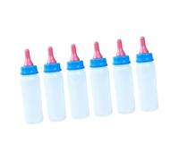 alloneslife 6PCS Livestock Nursing Bottles Extended Spout for Suckling Piglets Sheep Calves Permanent Feeder