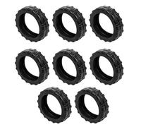 alloneslife 8Pcs Practical Silicone Suitcase Wheel Covers Set Luggage Rolling Ground Protecting Anti Slip Travel Essential Suitcase Caster Sleeves