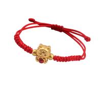 alloneslife Adjustable Red Ropes Bracelets Chinese New Year Dragon Shaped Handchains Stylish Jewelry Women And Girls