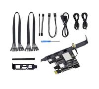 alloneslife Advanced KVM PCIe Basic Set For IT Administrators And Data Center Technicians With Ethernet Connection