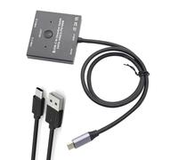 alloneslife BiDirectional 8K USB C Switcher For 2Computers With Fast 100W Charging 10Gbps Data Transfer Ideal For MultiDevice Use